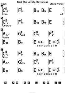 Isn't She Lovely Chords Stevie Wonder Guitar Lesson - Spy Tunes