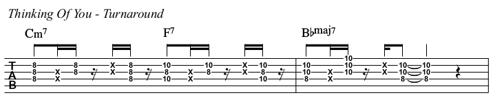 Thinking Of You TAB, turnaround.