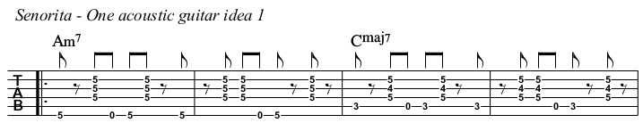 Señorita TAB, idea 1.